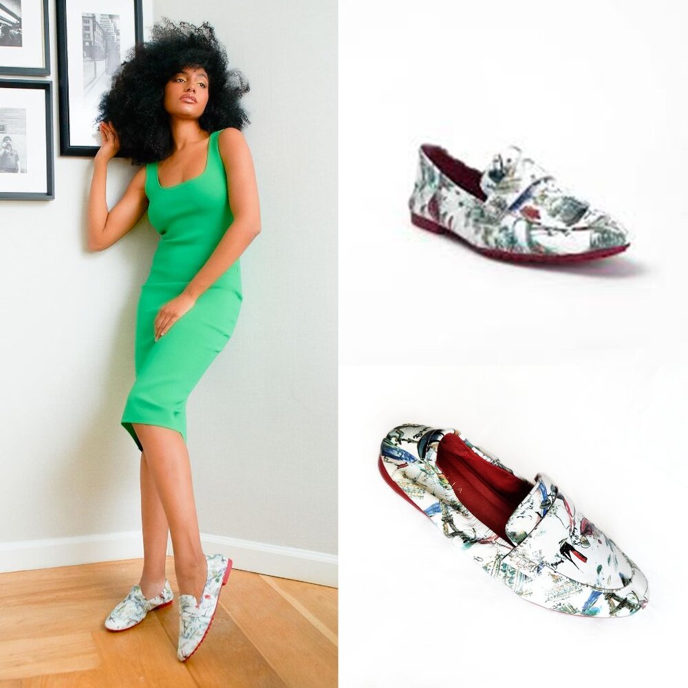 Cecelia New York Snyder Leather Paris Driving Moc Loafer 6.5M EUC